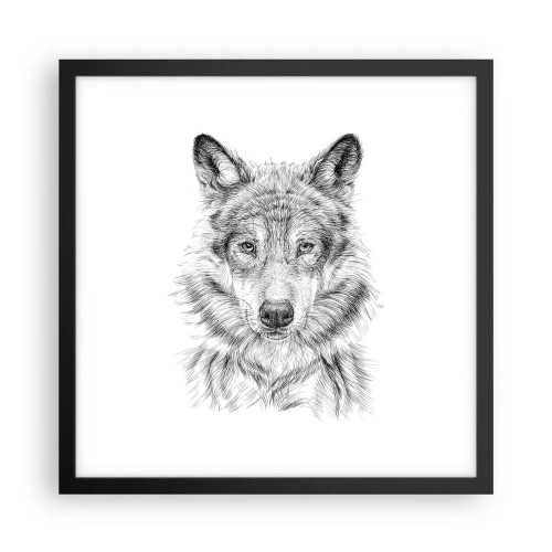 Plakát v černém rámu - Rozený vůdce - 40x40 cm