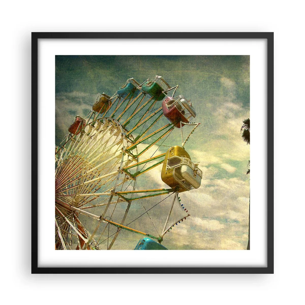 Plakát v černém rámu - Bude, bude zábava… - 50x50 cm