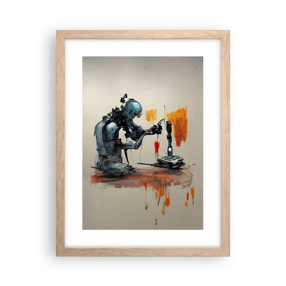 Plakát v rámu světlý dub - Už zítra… - 30x40 cm