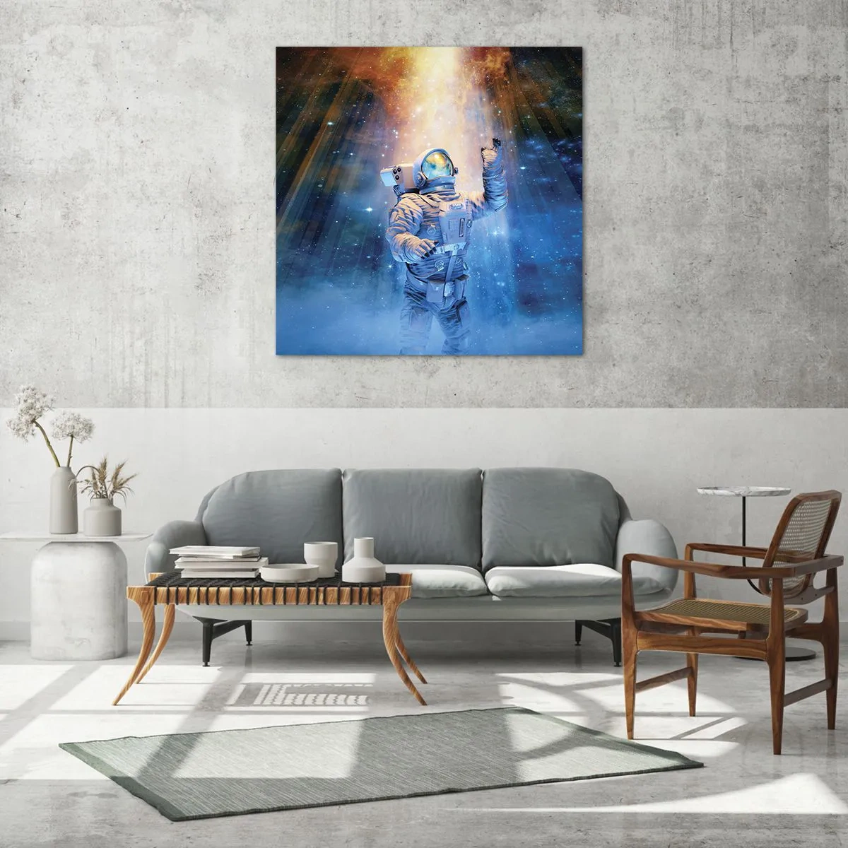 Obraz na skle - Konečně v cíli - 70x70 cm