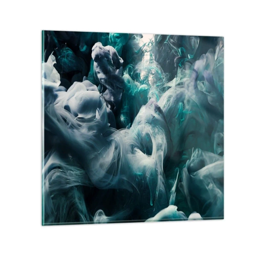 Obraz na skle - Pohyb barvy - 70x70 cm