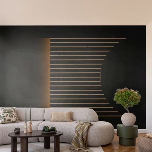 Fototapeta Premium Canvas - Prozkoumat temnotu - Abstrakce, Kus, Kresba tužkou - 350x256 cm