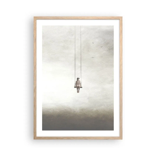 Plakát v rámu světlý dub - Dítě v nás - 50x70 cm