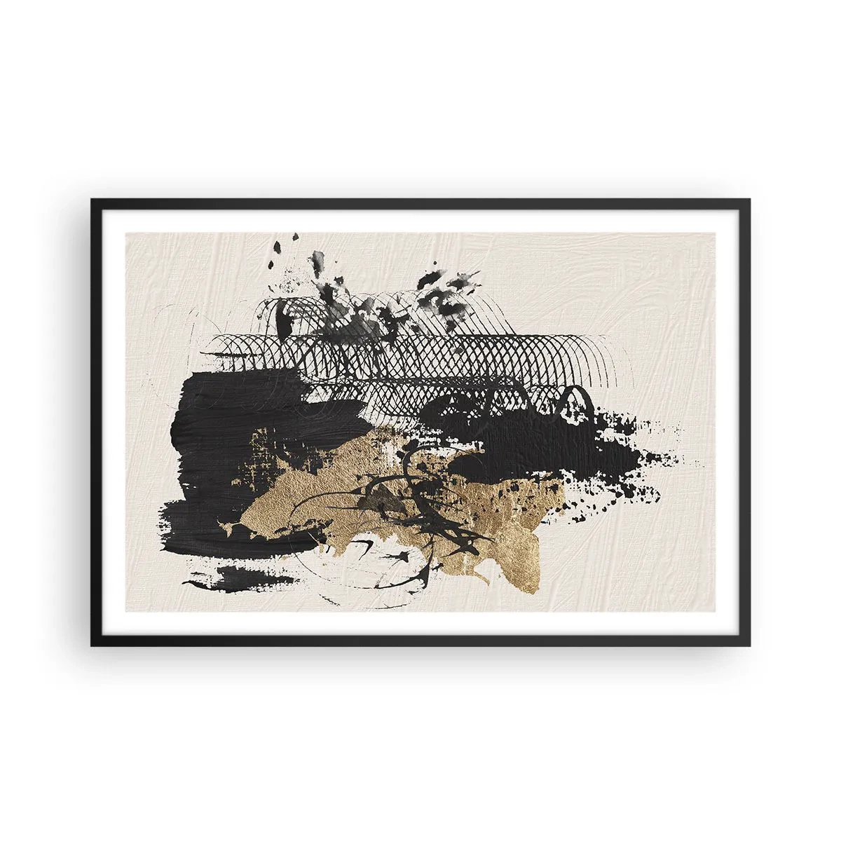Plakát v černém rámu - Kompozice s vášní - 91x61 cm