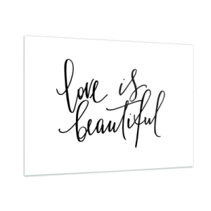 Obraz na skle - Přečti a zopakuj - 100x70 cm