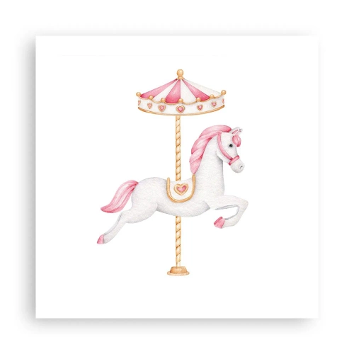 Plakát - Vyrazil z kopýtka - 50x50 cm