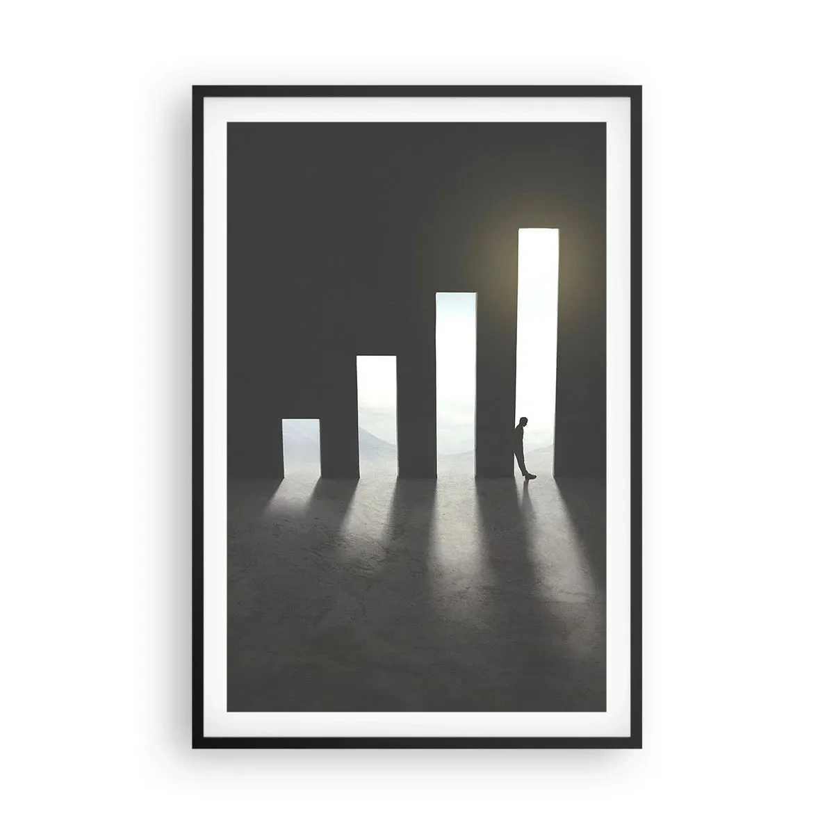 Plakát v černém rámu - Úspěch – imprese - 61x91 cm