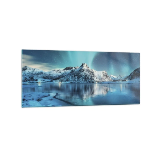 Obraz na skle - Noc plná světla - 120x50 cm