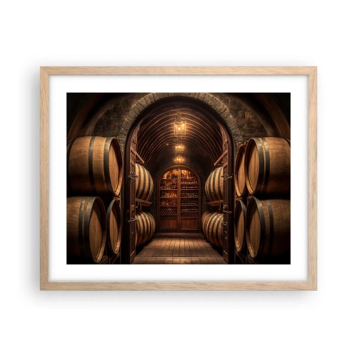 Plakát v rámu světlý dub - Nádherný sklep - 50x40 cm