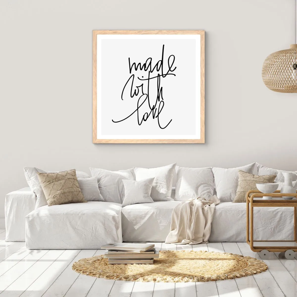 Plakát v rámu světlý dub - Nejlepší značka - 30x30 cm