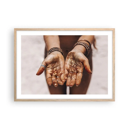 Plakát v rámu světlý dub - Dárek pro tebe - 70x50 cm