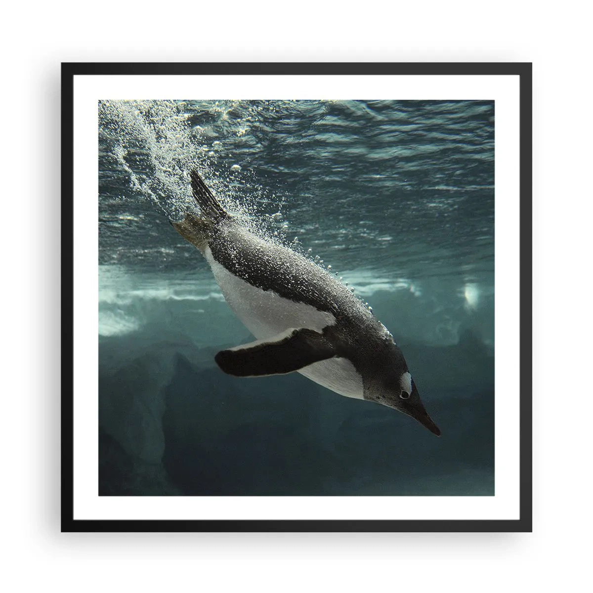 Plakát v černém rámu - Vítejte v mém světě - 60x60 cm