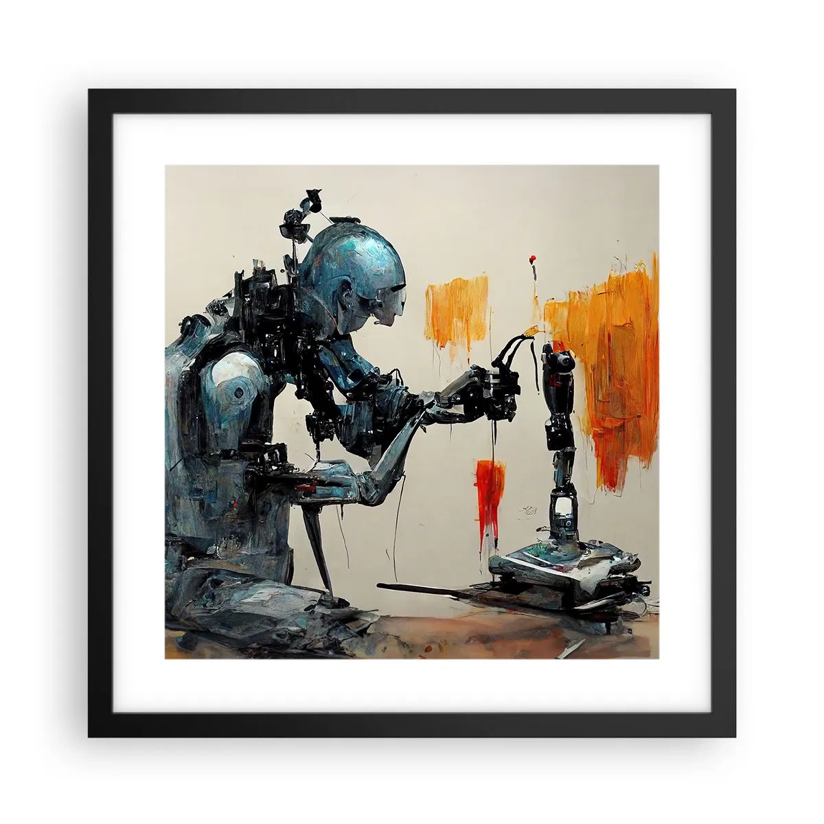 Plakát v černém rámu - Už zítra… - 40x40 cm
