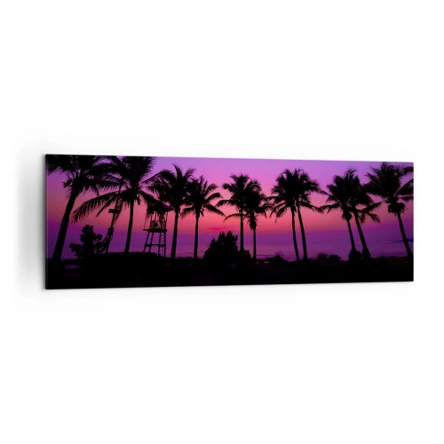 Obraz na plátně - Večer pod palmami - 160x50 cm