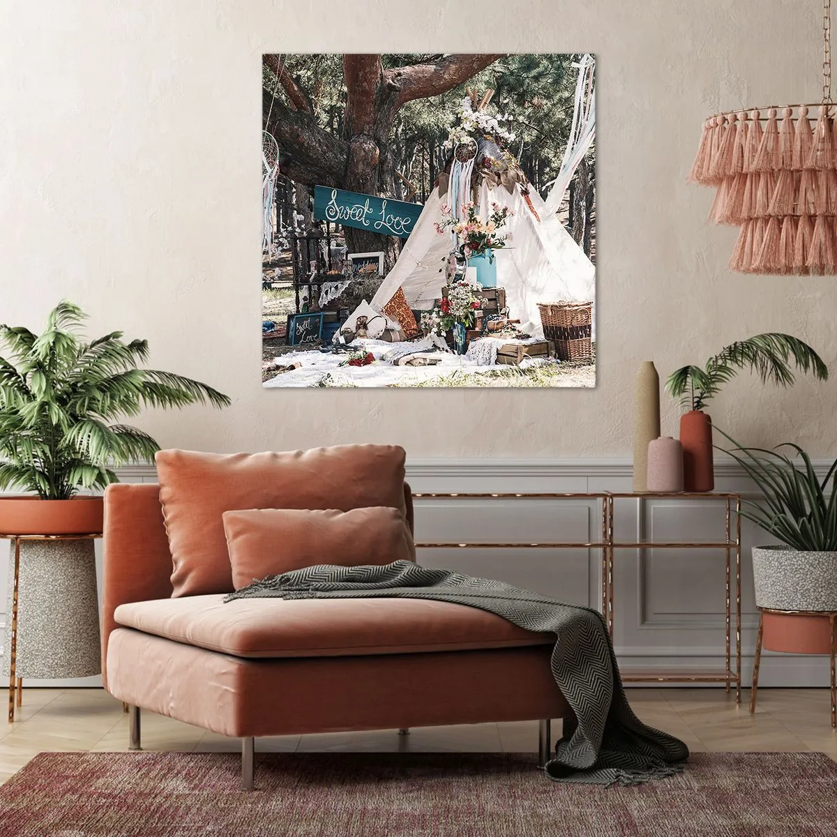 Obraz na plátně - Make love… - 60x60 cm