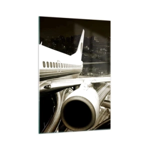 Obraz na skle - Letět do noci - 70x100 cm