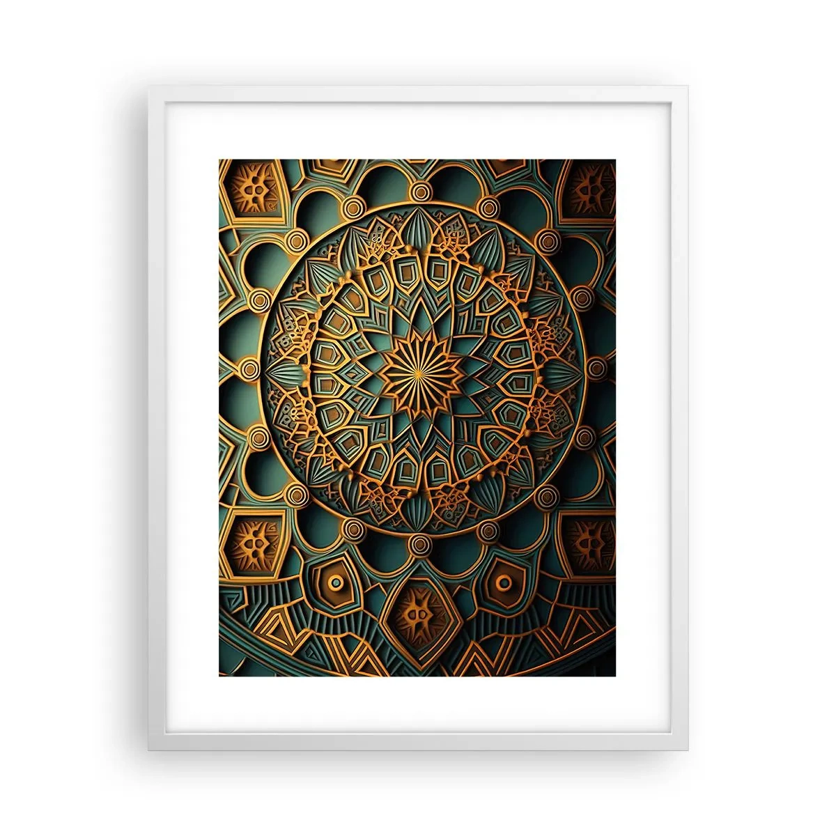 Plakát v bílém rámu - V arabském stylu - 40x50 cm