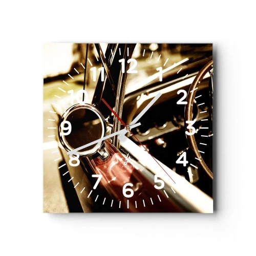 Nástěnné hodiny - Auto s duší - 30x30 cm