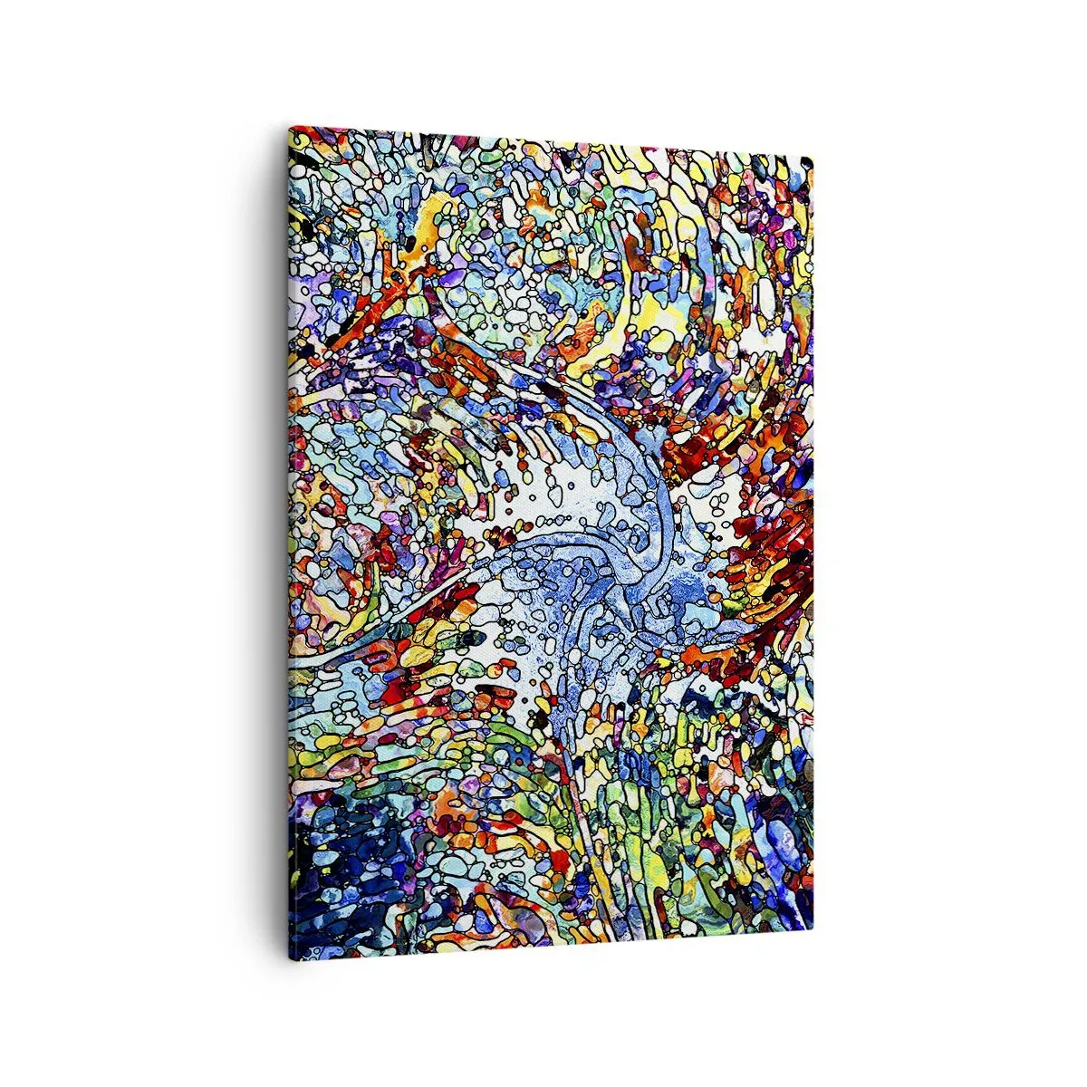 Obraz na plátně - Vitráž s kapkami - 50x70 cm