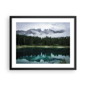 Plakát v černém rámu - Tiše, tiše, neprobuďme spící vodu…. - 50x40 cm