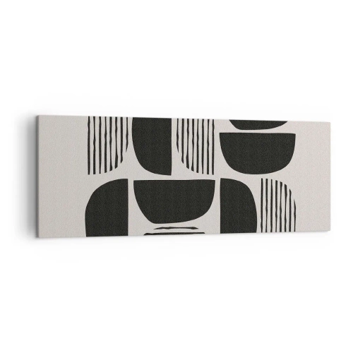 Obraz na plátně - Polovičaté soustavy - 140x50 cm