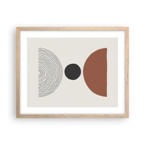 Plakát v rámu světlý dub - V centru pozornosti - 50x40 cm