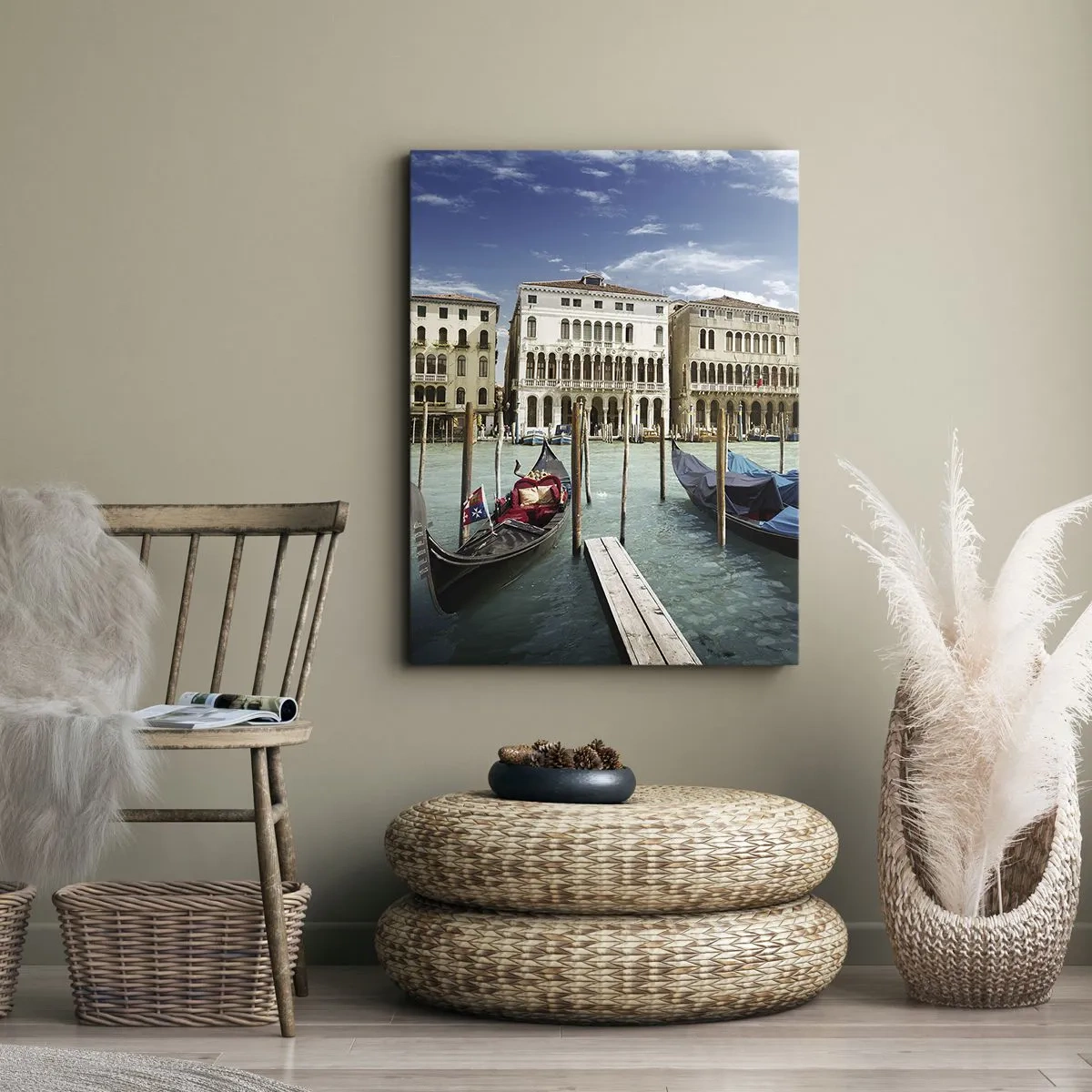 Obraz na plátně - Paláce v modři - 50x70 cm