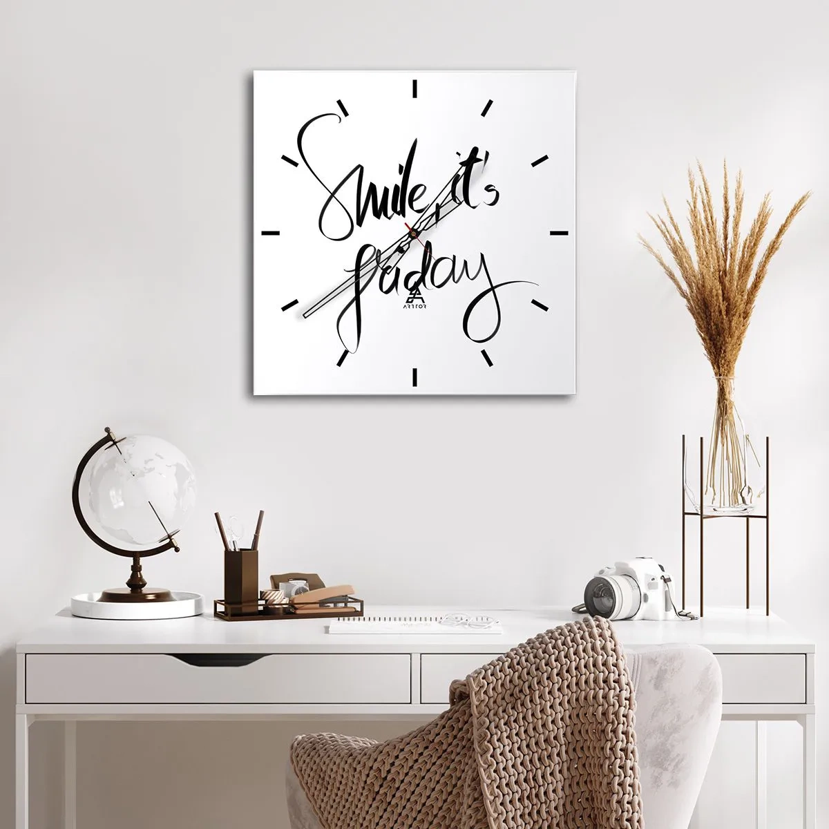 Nástěnné hodiny - Opravdová radost - 40x40 cm