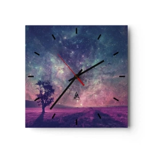 Nástěnné hodiny - Pod magickou oblohou - 30x30 cm