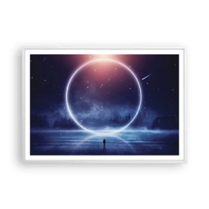 Plakát v bílém rámu - Už jsou tady… - 100x70 cm