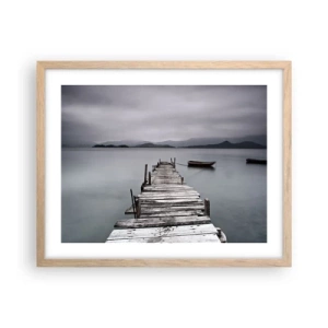 Plakát v rámu světlý dub - Zítra můžeš vyrazit - 50x40 cm