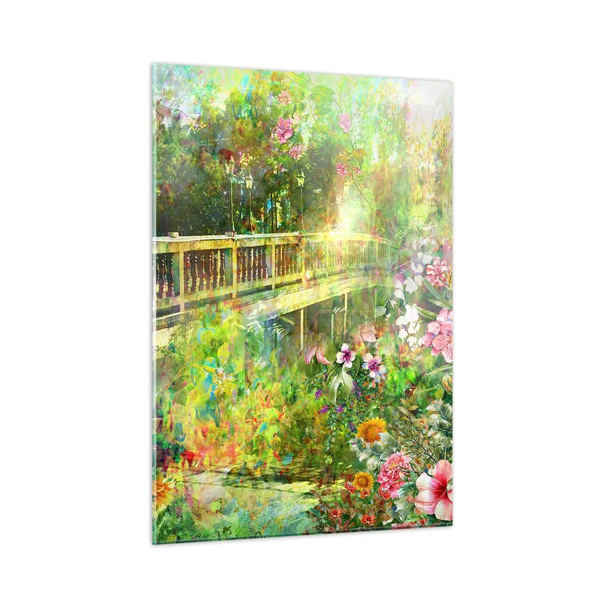 Obraz na skle - Můstek jarního vzdychání - 50x70 cm