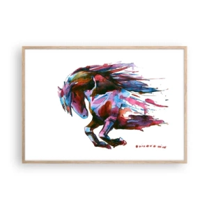 Plakát v rámu světlý dub - U vytržení - 100x70 cm