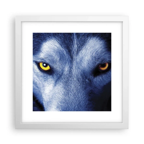 Plakát v bílém rámu - Fascinující pohled - 30x30 cm