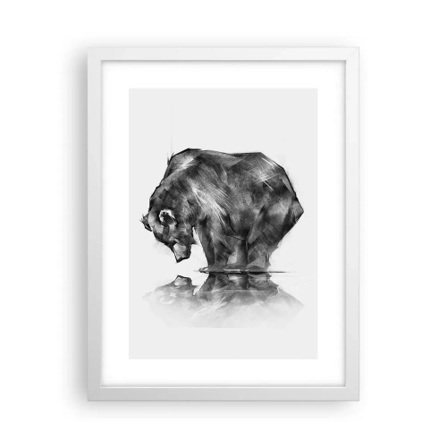 Plakát v bílém rámu - Je příjemné se sekat s někým blízkým - 30x40 cm