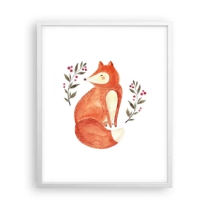 Plakát v bílém rámu - Malý zrzek - 40x50 cm