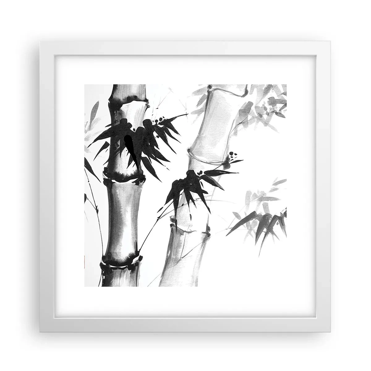 Plakát v bílém rámu - Blízký záběr na orient - 30x30 cm