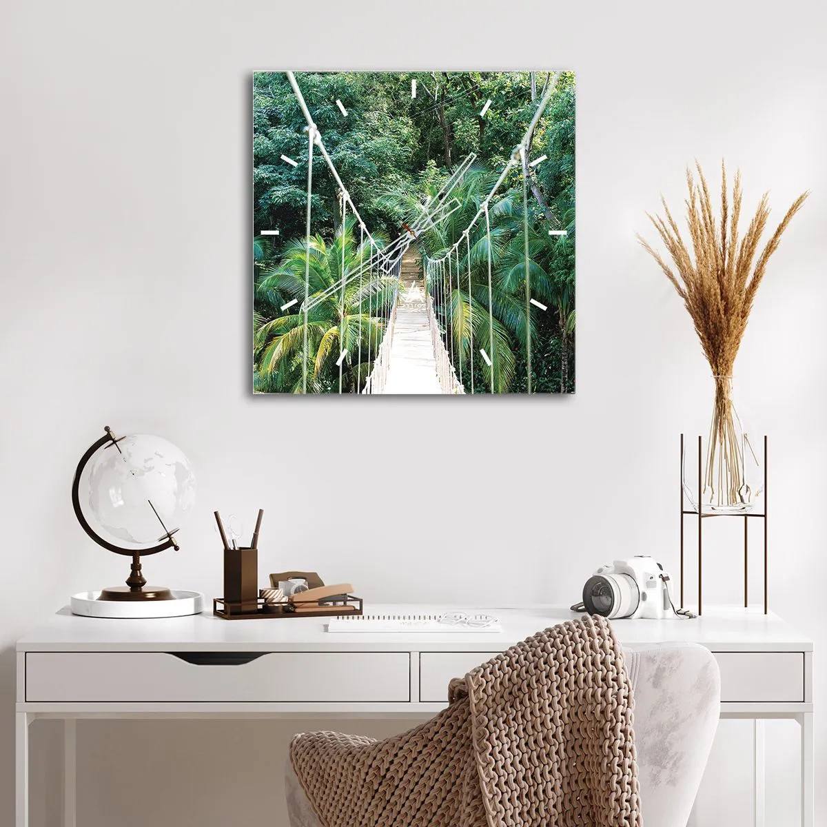 Nástěnné hodiny - Welcome to the jungle! - 40x40 cm