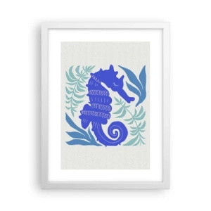 Plakát v bílém rámu - Na podvodní louce - 30x40 cm