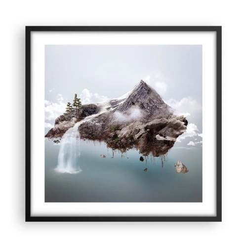 Plakát v černém rámu - Pohled surrealisty - 50x50 cm