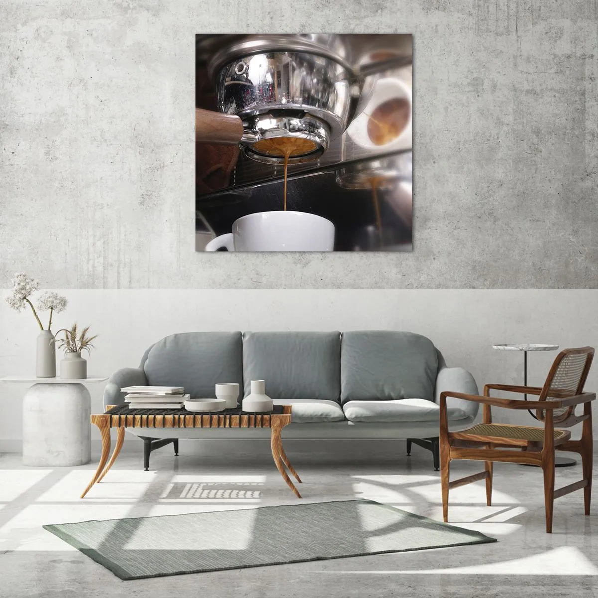 Obraz na skle - Dobrá chvíle dne - 70x70 cm