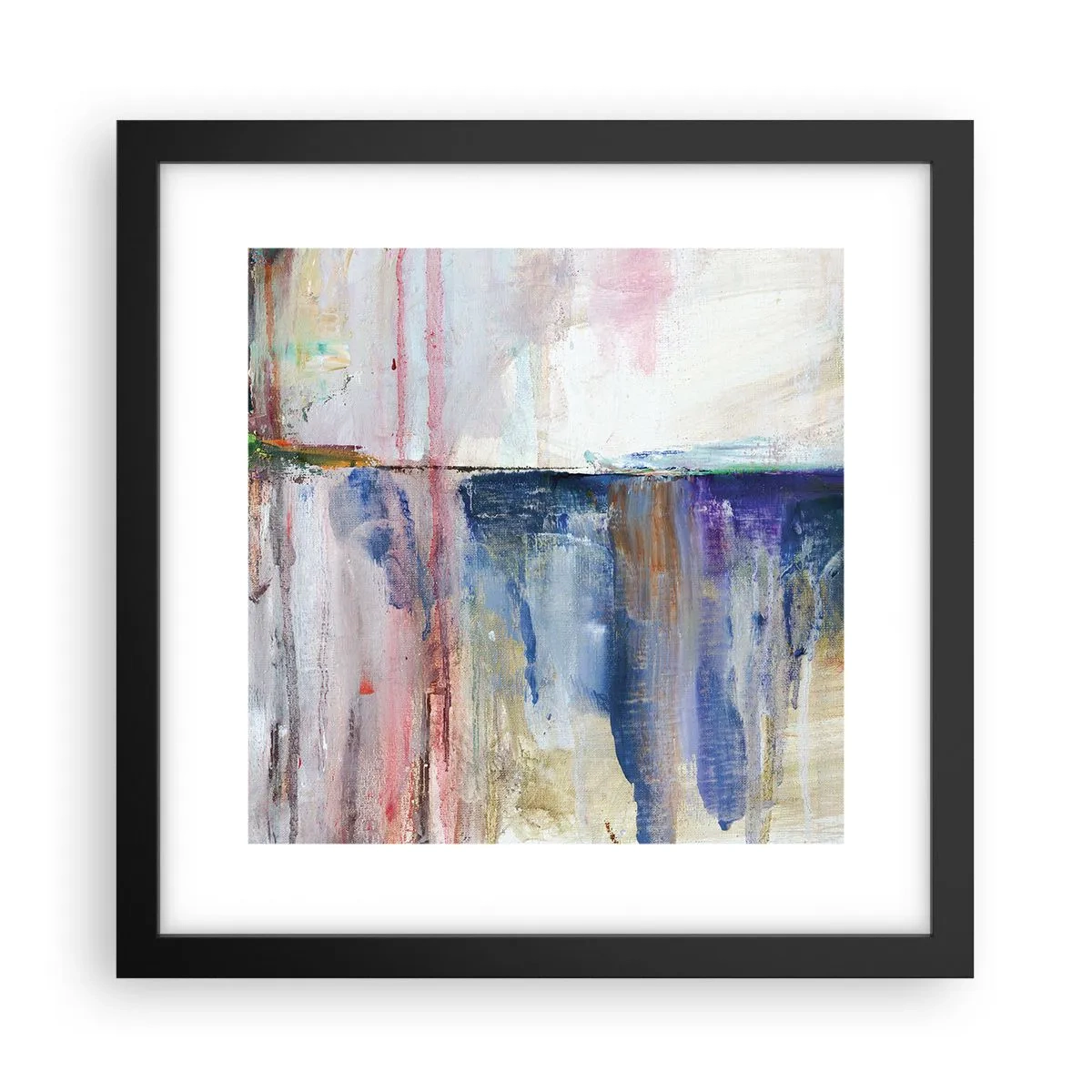 Plakát v černém rámu - Barevné dojmy a asociace - 30x30 cm