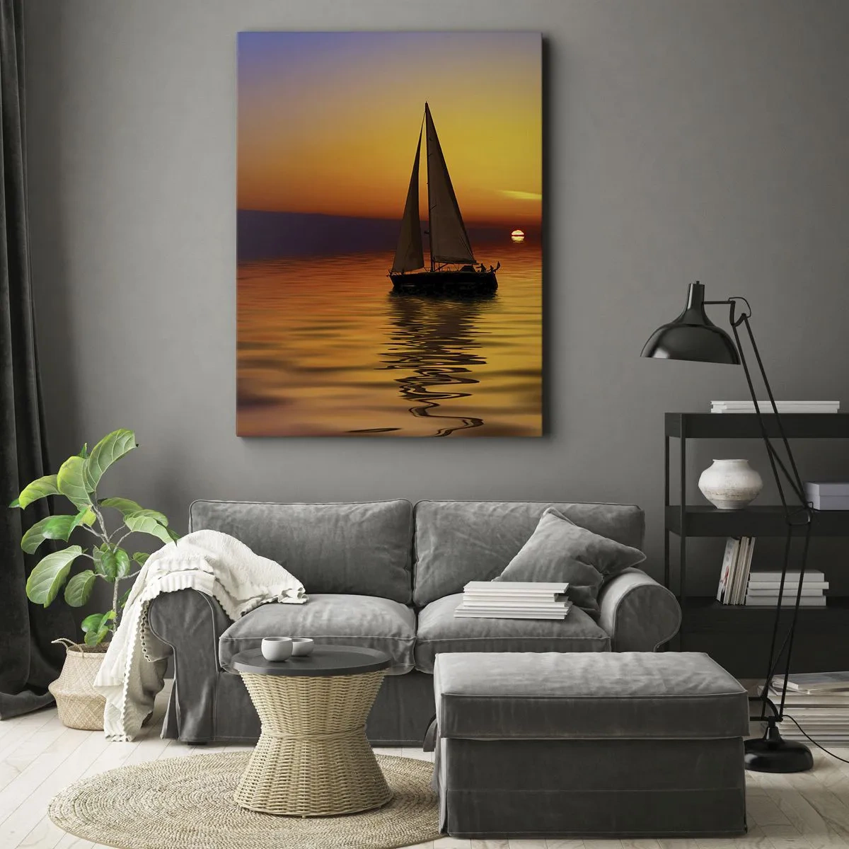 Obraz na plátně - Jak je tu za soumraku ticho… - 50x70 cm