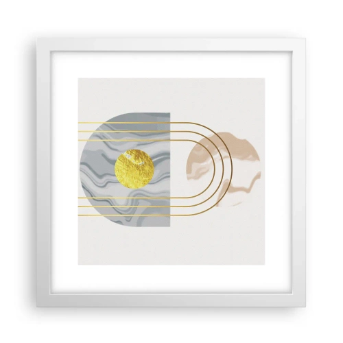 Plakát v bílém rámu - Jas a zářivost - 30x30 cm