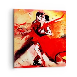 Obraz na plátně - Purpurový rytmus náruživostí - 70x70 cm