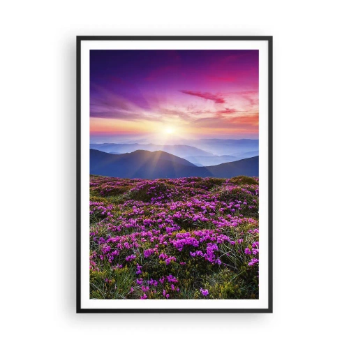 Plakát v černém rámu - Zavoněly svěží pupeny bylinek z obilných polí - 70x100 cm