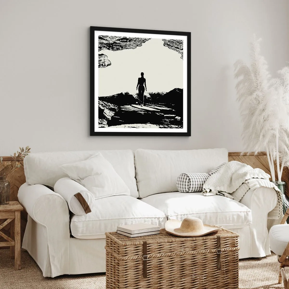 Plakát v černém rámu - Nový pohled - 60x60 cm