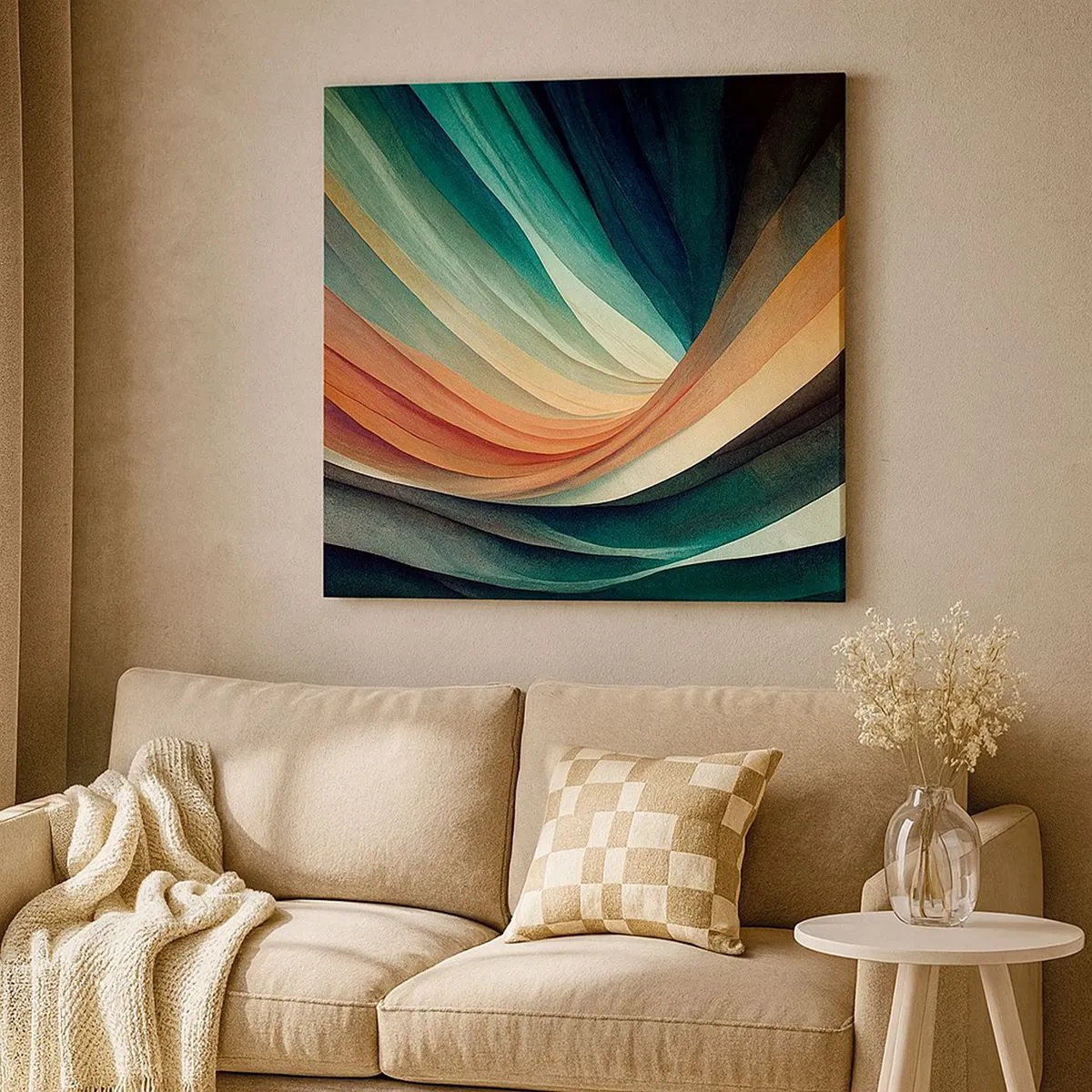 Obraz na plátně - Utkané z barev - 30x30 cm