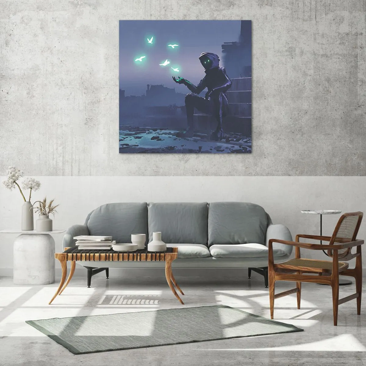 Obraz na skle - Život se vrátí - 70x70 cm