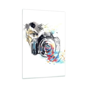 Obraz na skle - Okem objektivu - 80x120 cm